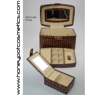Body Collection Small Crocodile Effect Jewellery Box (3 UNITS) Body Collection Small Crocodile Effect Jewellery Box (3 UNITS)