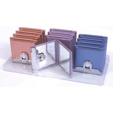 Royal Purse style clasp compact 2 way mirror (12 UNITS)