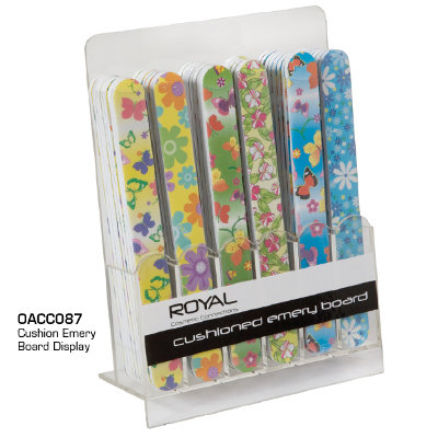 Royal Cushioned Emery Board with Floral Print (48 UNITS) - Click Image to Close