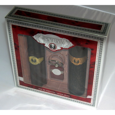 Cuba Window Box Gift Set For Men With Key Ring (EACH)