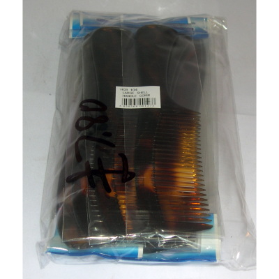 Fashion Collection Large Shell Handle Comb (12 UNITS)