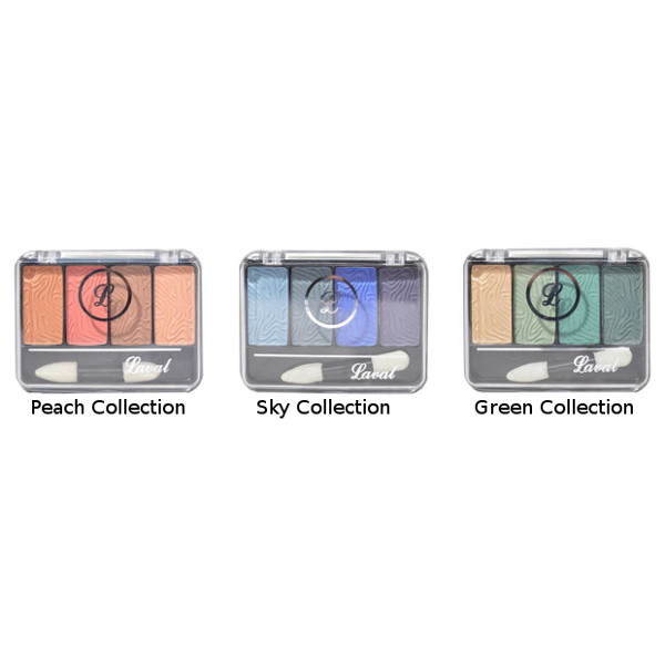 Laval Quad Eye Shadow On Tray (18 UNITS)