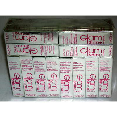 L'Oreal Glam Shine Creme Lipstick Boxed (24 UNITS)