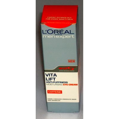 L'Oreal MenExpert VitaLift Moisturising Eye Cream 15ml (6 UNITS)