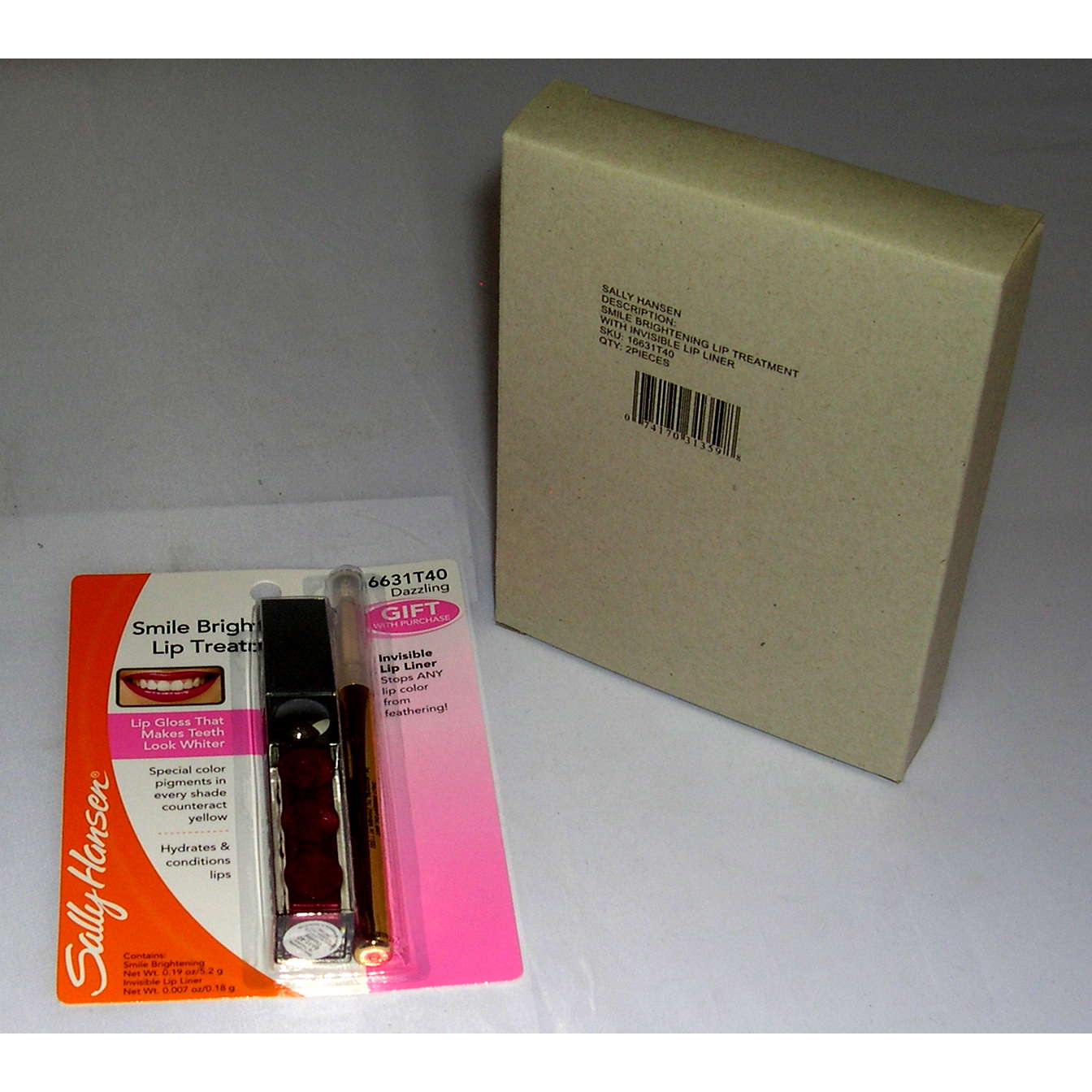 Sally Hansen Lip Treatment With Invisible Lip Liner (6 UNITS) - Click Image to Close
