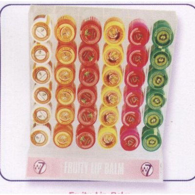W7 Fruity Lip Balm in Perspex Dispenser Stand (36 UNITS)