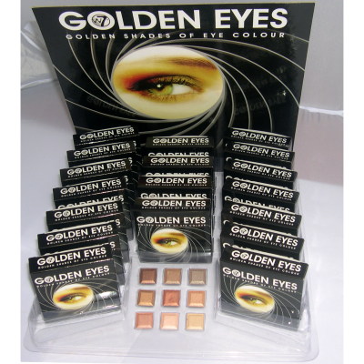 W7 Golden Eyes 9pc Eyeshadow With Mirror (18 UNITS)