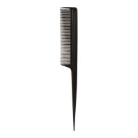 Fashion Collection Black Plastic Pin Tail Comb (12 UNITS)