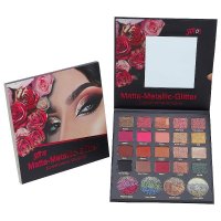 Saffron Matte-Metallic-Glitter Eyeshadow Palette (12 UNITS)