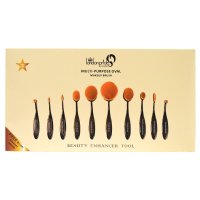 London Pride Multi-Purpose Oval 10pc Makeup Brush Set (EACH)