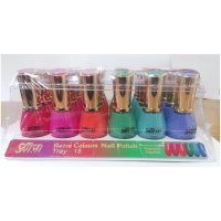 Saffron Retro Colours Nail Polish Tray 15 (24 UNITS)