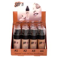 Saffron Natural Look Oil Free Liquid Foundation 50ml (12 UNITS)