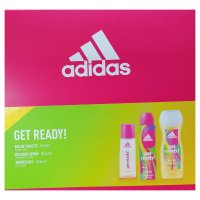 Adidas Get Ready Eu De Toilette+Deo body+Shower gel - (4 UNITS)