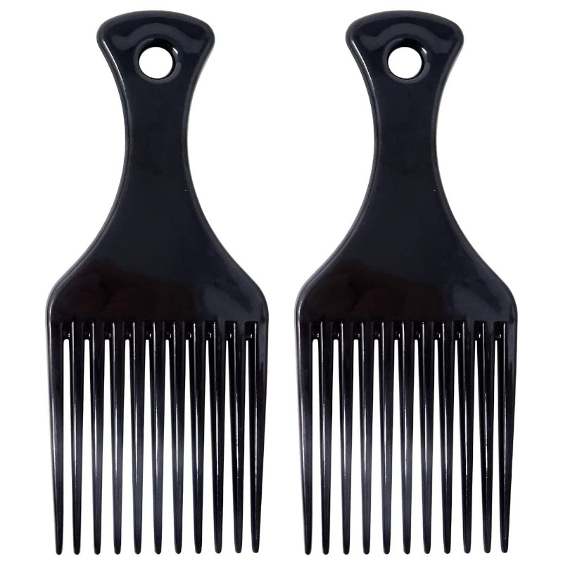 Fashion Collection Black Afro Comb (12 UNITS) - Click Image to Close