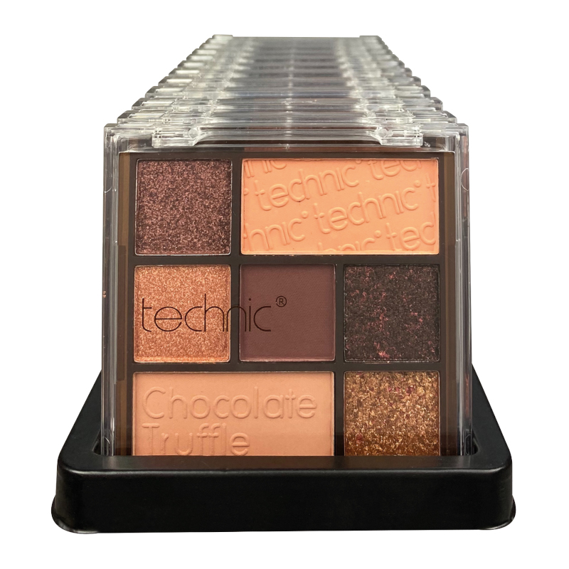 Technic Pressed Pigment Palette - Chocolate Truffle (12 UNITS) - Click Image to Close