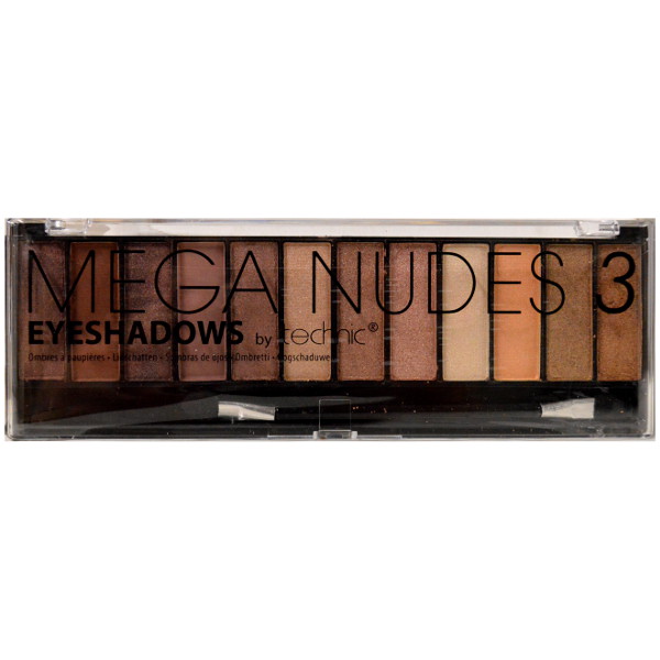 Technic Mega Nudes 3 12pc Eyeshadows Compact 12x1.5g (12 UNITS) - Click Image to Close