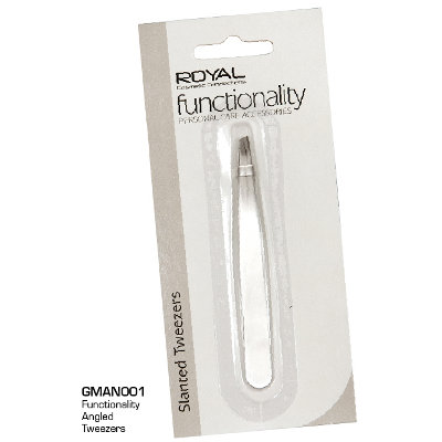 Royal Functionality Slanted Tweezers CARDED (12 UNITS) - Click Image to Close