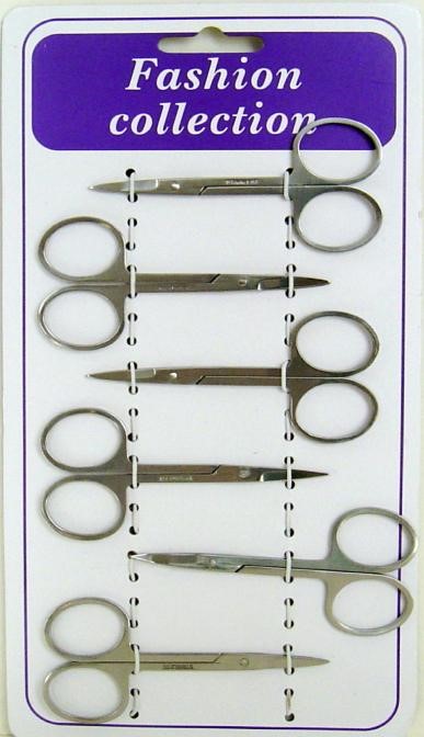 Manicure Requisites Nail Scissors (6 UNITS) - Click Image to Close