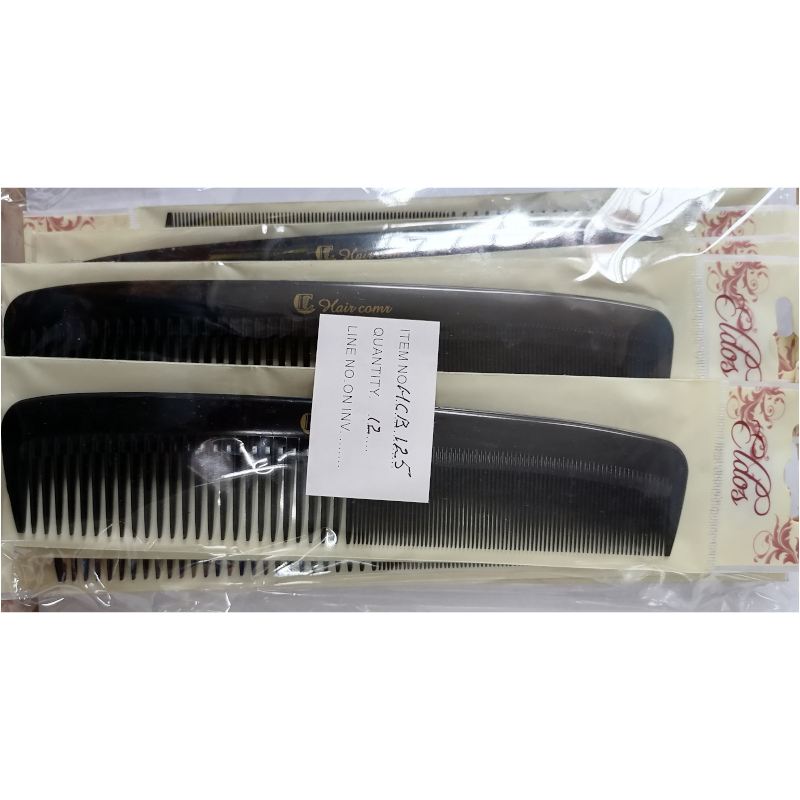 Fashion Collection Extra Large Black Dressing Combs (12 UNITS) - Click Image to Close