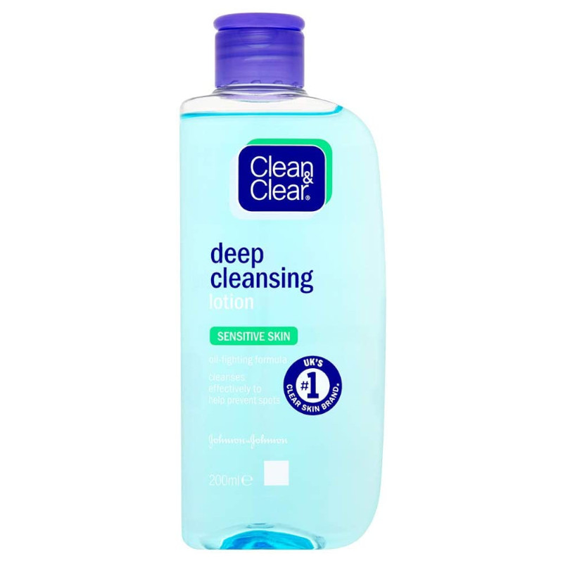 Clean & Clear Deep Cleansing Lotion 200ml - (12 UNITS) - Click Image to Close