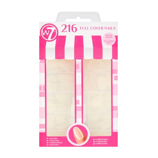 W7 216 Full Cover Oval Nails (6 UNITS) - Click Image to Close