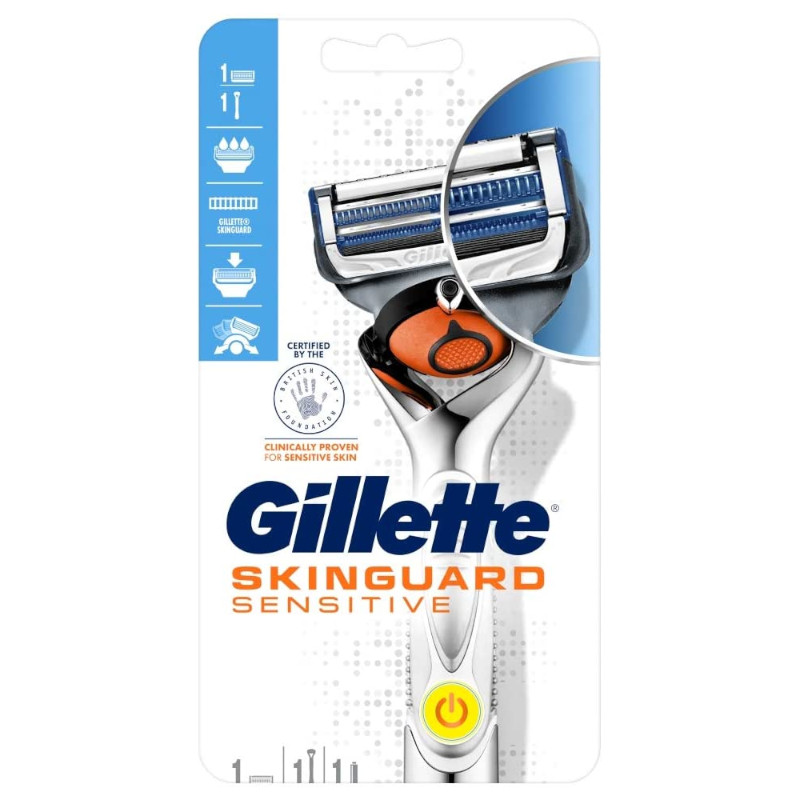 Gillette SkinGuard Sensitive Mans Razor - (6 UNITS) - Click Image to Close