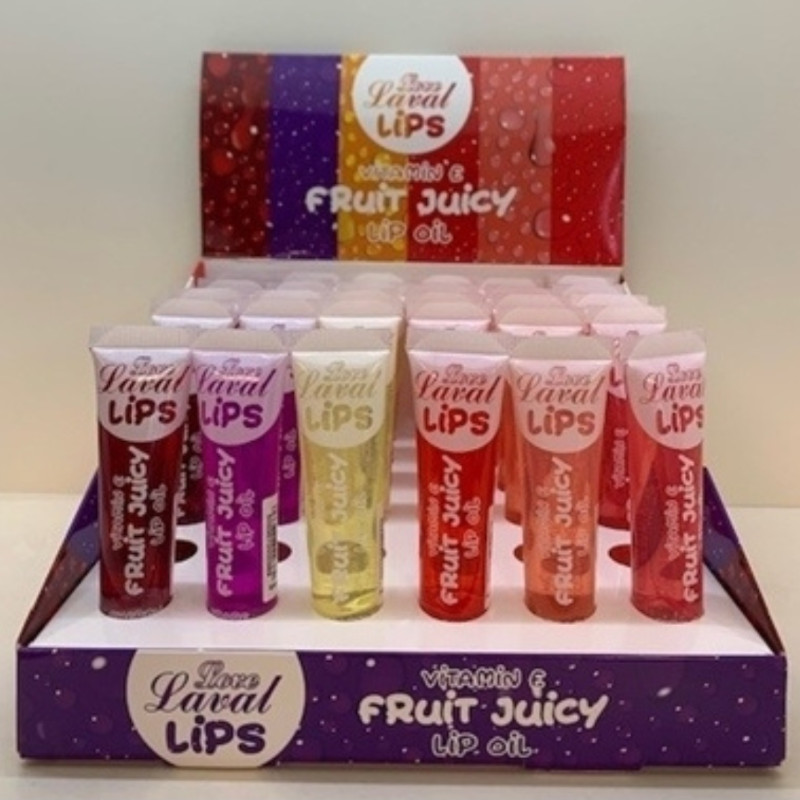 Laval Love Lips Vitamin E Fruit Juicy Lip Oil 15ml (36 UNITS) - Click Image to Close