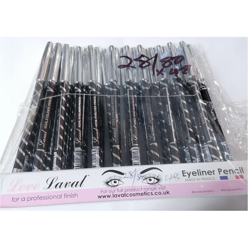 Laval Kohl Eyeliner Pencil Black/Brown (48 UNITS)104 - Click Image to Close