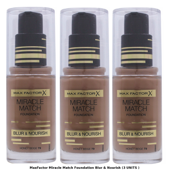 Max Factor Miracle Match Blur & Nourish 79 Honey Beige (3 UNITS) - Click Image to Close