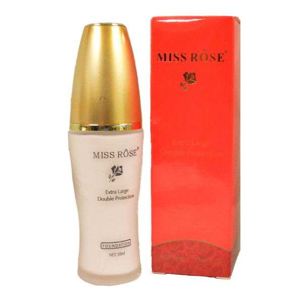 Miss Rose Extra Large Double Protection Foundation 50ml (12 UNIT - Click Image to Close