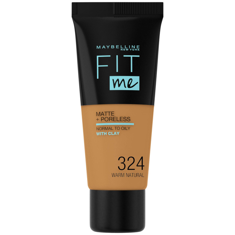 Maybelline Fit Me Matte+Poreless 324 Warm Natural - (3 UNITS) - Click Image to Close