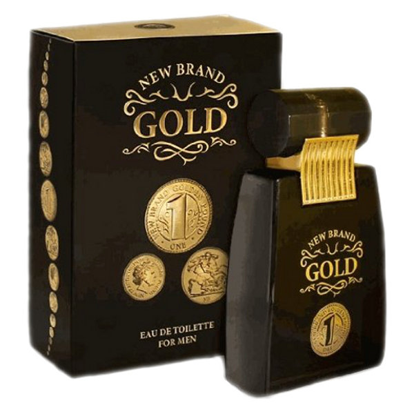 New Brand Gold 100ml EDT Spray For Men (EACH) - Click Image to Close