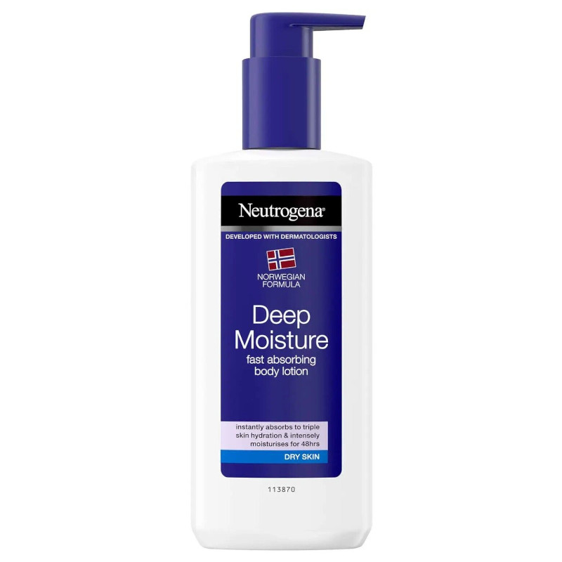 Neutrogena Deep Moisture Fast Absorbing Body Lotion (12 UNITS) - Click Image to Close