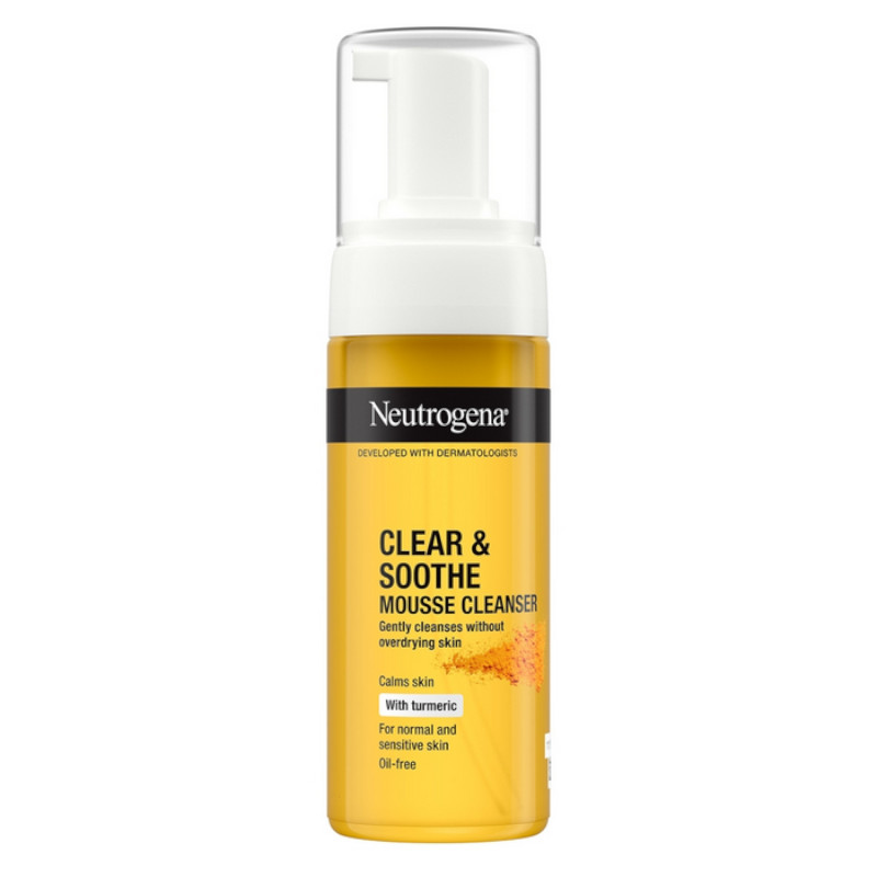 Neutrogena Clear & Soothe Mousse Cleanser 150ml (6 UNITS) - Click Image to Close