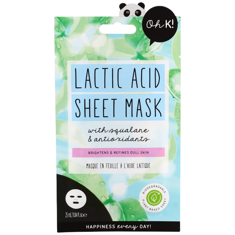 Vivona Ohk! Lactic Acid Sheet Mask 25ml (6 UNITS) - Click Image to Close