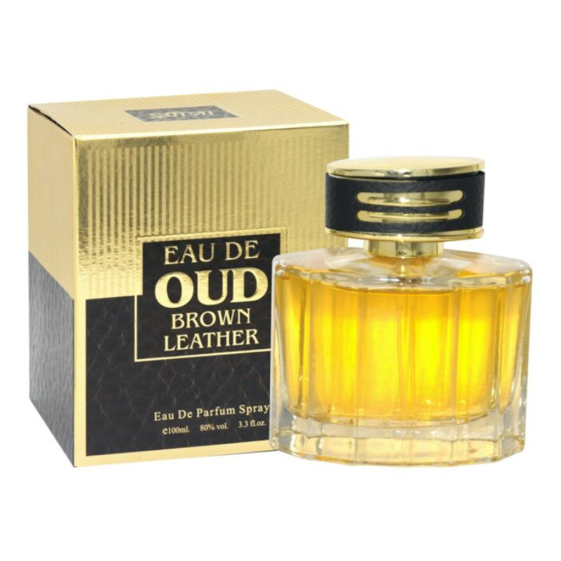 Saffron London Eau De OUD Brown Leather 100ml - (12 UNTS) - Click Image to Close