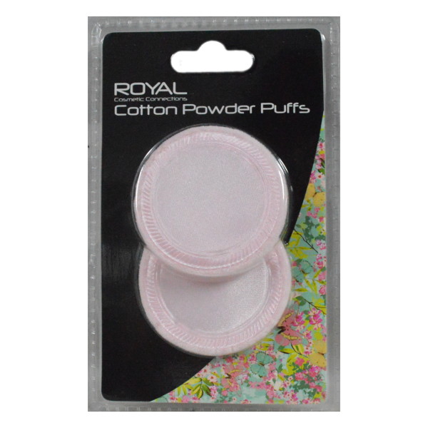 Royal Functionality 2pc Cotton Powder Puffs CARDED (12 UNITS) - Click Image to Close