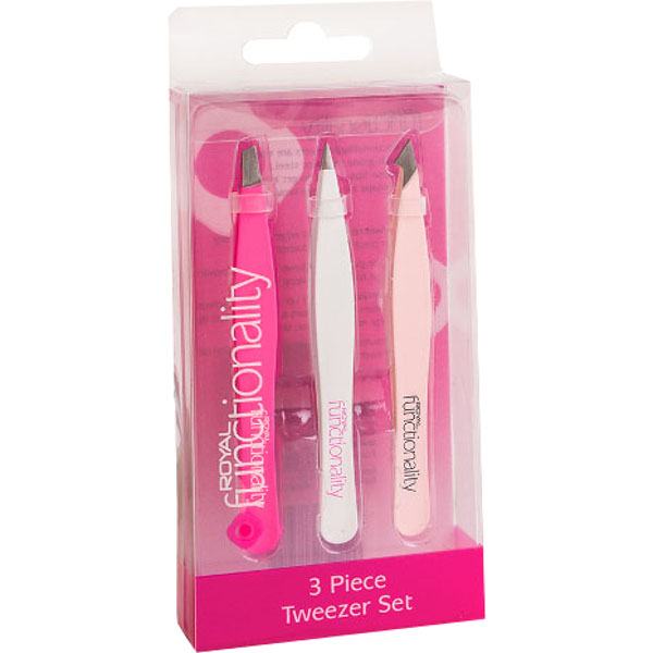 Royal Functionality 3 Piece Tweezer Set (12 UNITS) - Click Image to Close