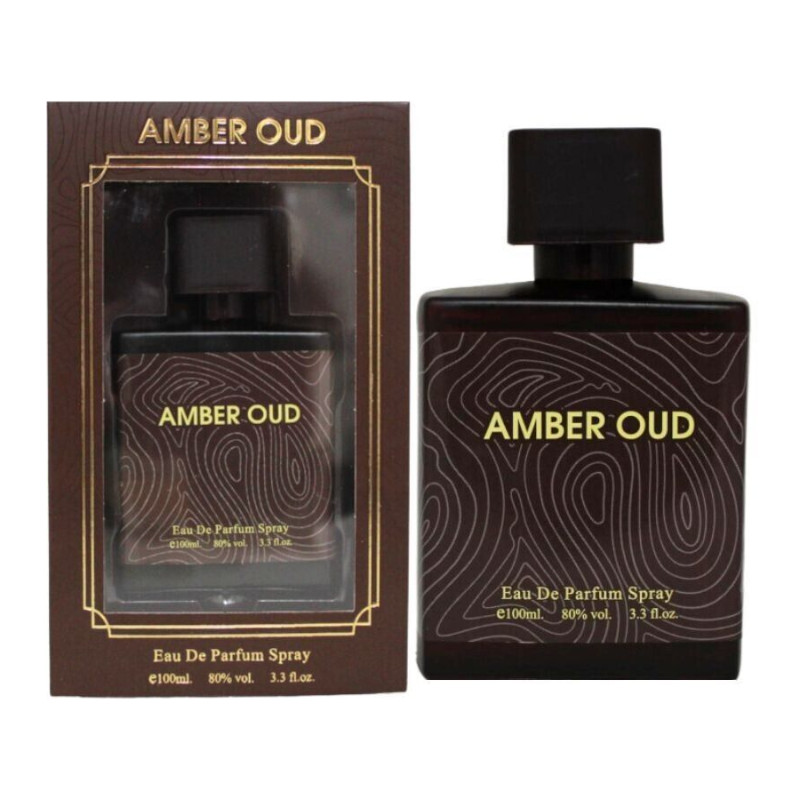 Saffron Collection Amber Oud 100ml EDP Spray For Men (12 UNITS) - Click Image to Close