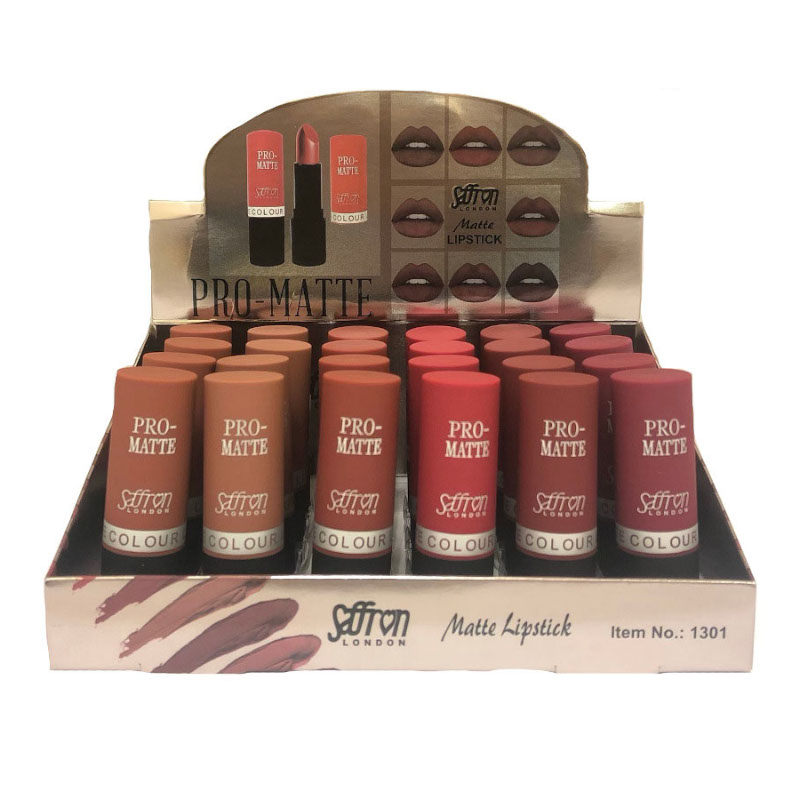 Saffron London Pro-Matte LipStick Tray B - (24 UNITS) - Click Image to Close