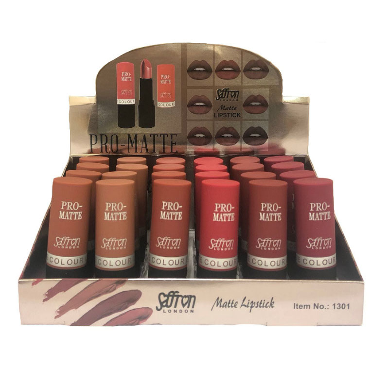 Saffron London Pro-Matte LipStick Tray A (24 UNITS) - Click Image to Close