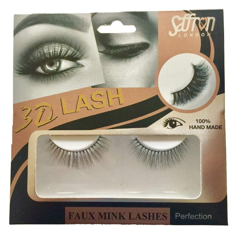 Saffron 3D Lash Faux Mink Lashes Perfection - (12 UNITS) - Click Image to Close