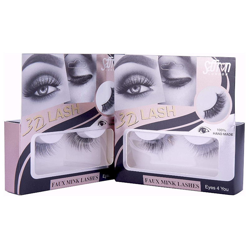 Saffron 3D Lash Faux Mink Lashes Eyes For You (12 UNITS) - Click Image to Close