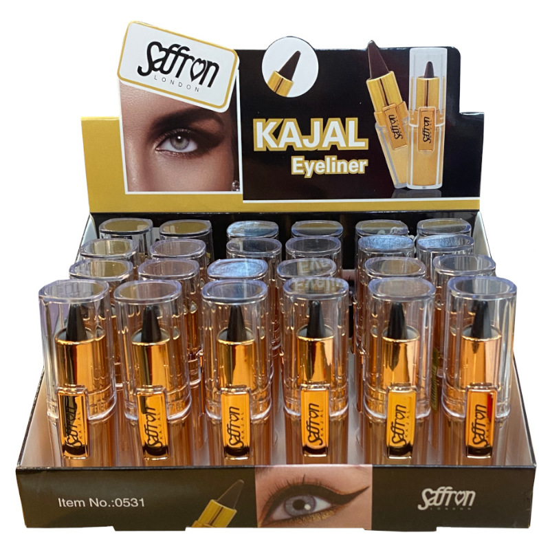 Saffron Kajal Eyeliner 3.5g (24 UNITS) - Click Image to Close