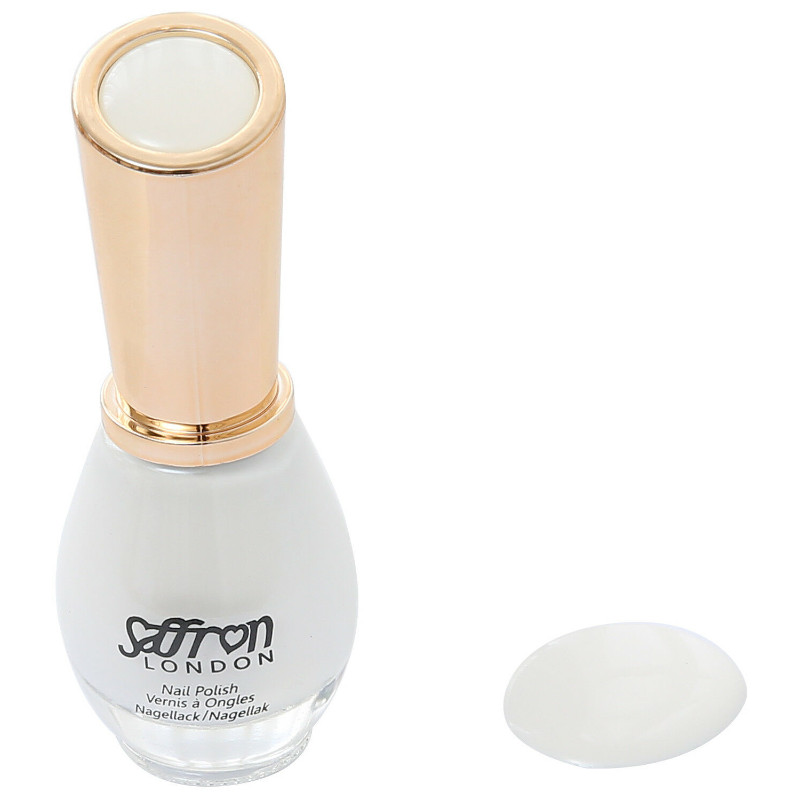 Saffron Nail Polish 26 Chalk White 13ml (24 UNITS) - Click Image to Close