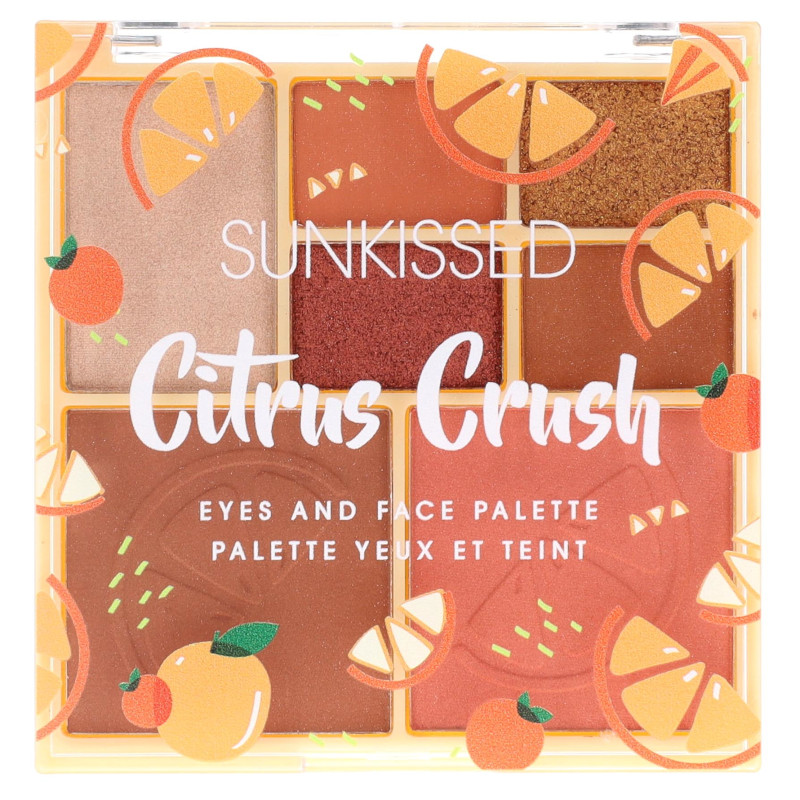 SUNKissed Citrus Crush Eyes and Face Palette 15.6g (12 UNITS) - Click Image to Close