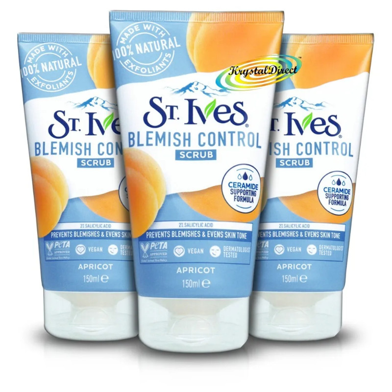 St. Ives Blemish Control Apricot Scrub 150ml (6 UNITS) - Click Image to Close