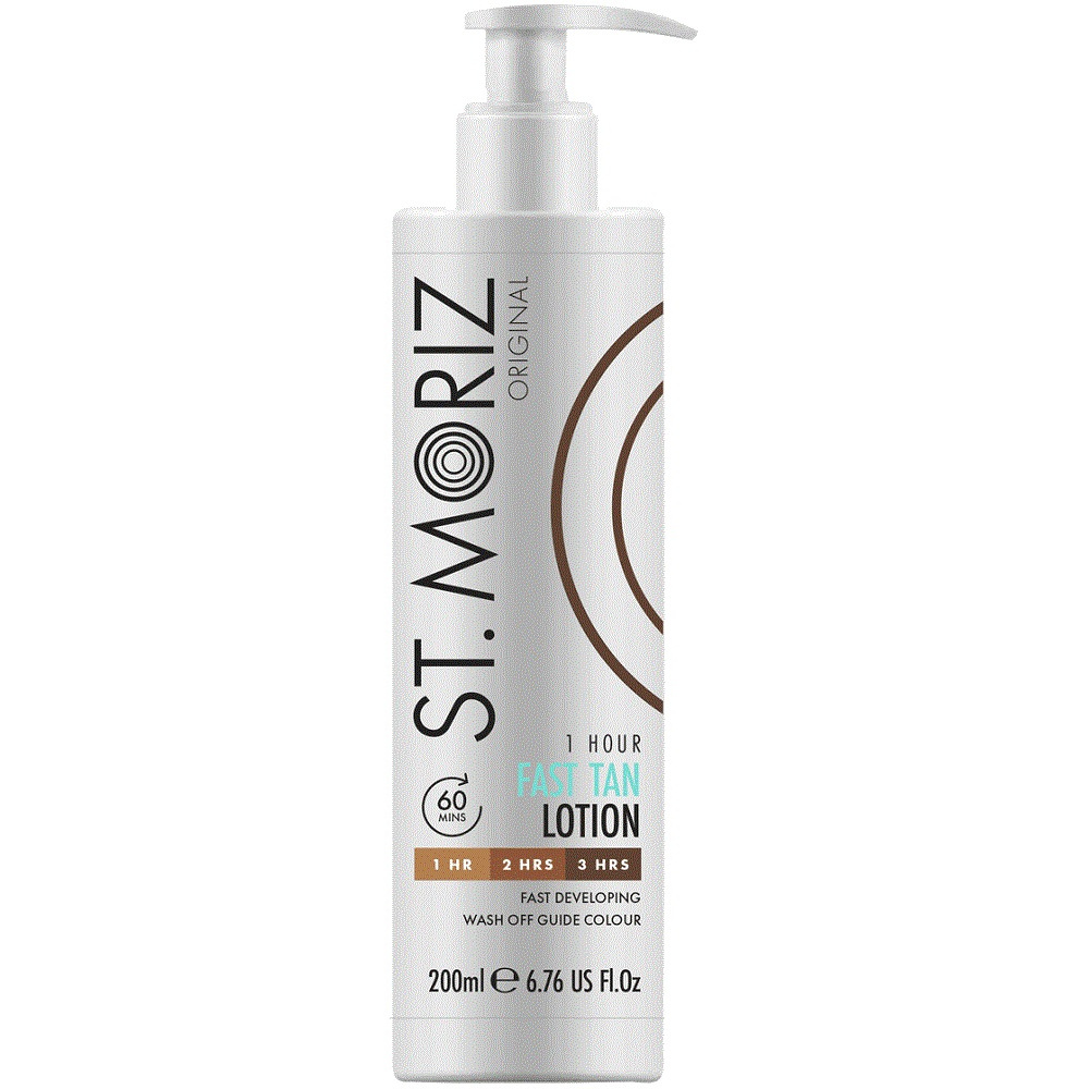 St Moriz Original 1 Hour Fast Tan Lotion Dark 200ml (12 UNITS) - Click Image to Close