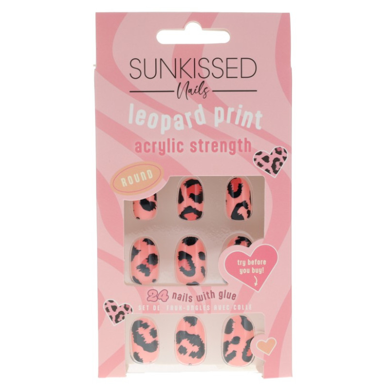 SUNkissed Nail Leopard Print Strength (8 UNITS) - Click Image to Close