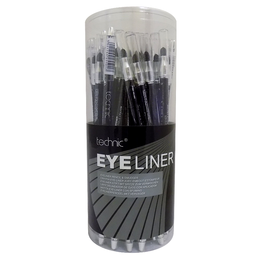 Technic Black Eye Liner With Sharpner (36 UNITS) - Click Image to Close